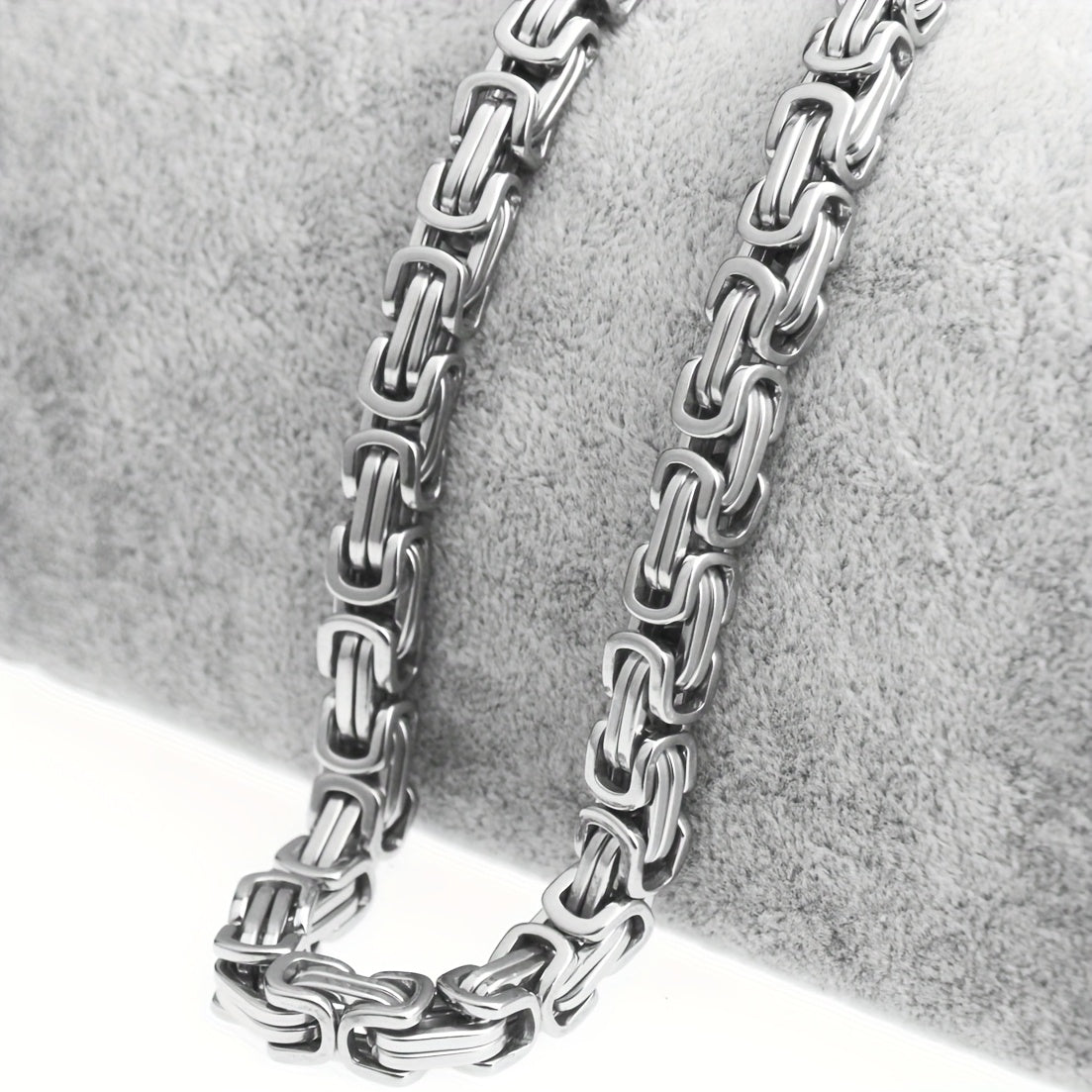 Men'S Cuban Chain Necklace - Heavy-Duty 304 304 Stainless Steel Jewelry, Interlocking Link Design for Everyday & Formal Wear - Birthday/Anniversary/Father'S Day Gift for Him - Durable Hip-Hop Necklace for Men, Hip Hop Necklac