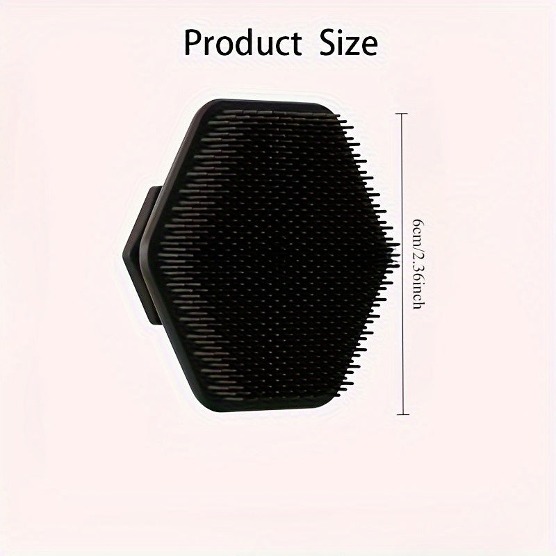 1pc Men's Silicone Face Scrubber - Gentle Exfoliator & Massager Pad for Deep Cleansing, Fragrance-Free, Ergonomic Design Removes Dead Light Beige, Enhances Shaving Experience, Durable Silicone Facial Care Tool, Shaving Enhanc