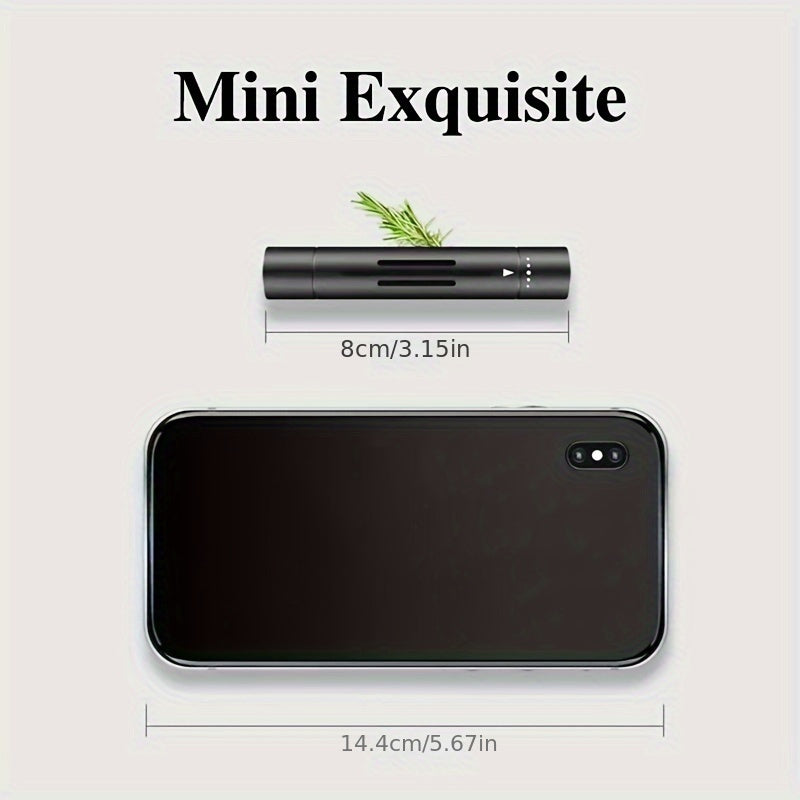 Car Air Freshener Set; Aromatic Stick Air Freshener Diffuser, (Includes 1 Diffuser And 5 Solid Mixed Fragrance Sticks).