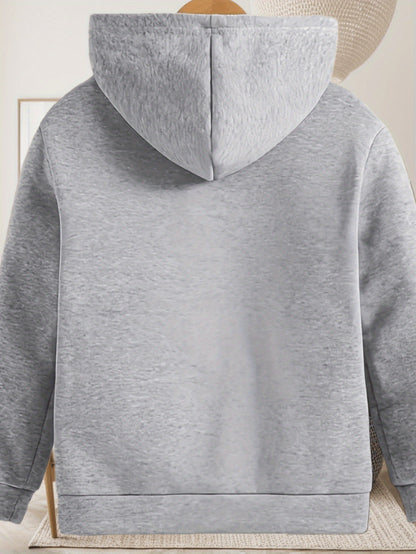 Boys' -Inspired Yamal Themed Hooded Sweatshirt - 100% Polyester Warm Pullover with Soccer Jersey Design, Official Team Crest & Number 30, Machine Washable Casual Sports Apparel for, Trendy Long Sleeve Hoodie for Daily Wear &