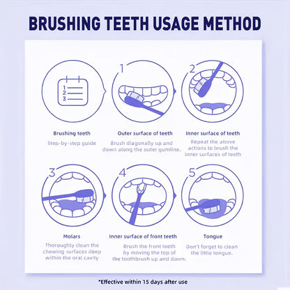 9D Purple Toothpaste, 100g/3.52oz - Deep Clean & Fresh Breath with Natural Pearl Essence for Dental Care, Refreshing Breath, Portable Travel-Friendly Formula, for Men & Women, suitable for daily use and travel