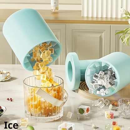 1pc Quick Freeze Silicone Ice Cube Trays - Easy to Use, Durable Plastic Molds for Perfectly Shaped Ice, Ideal for fruit juice, Ice Buckets & Cylindrical Cups, fruit juice Accessories,Suitable for Thanksgiving, Halloween, Chri