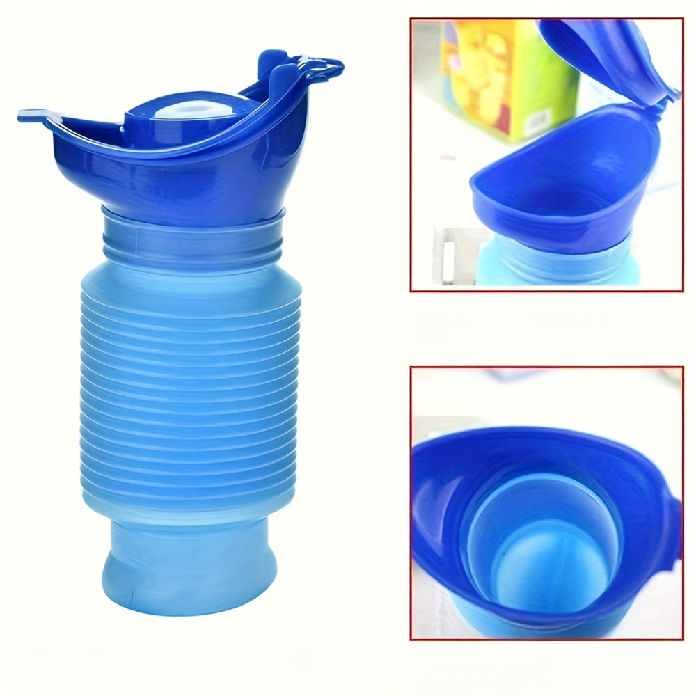 Portable Folding Urinal for Men, Women, and Children - Leakproof, Easy to Carry, Ideal for Camping, Long Drives, Outdoor Events - Durable ABS Material, Compact Storage Bag Design
