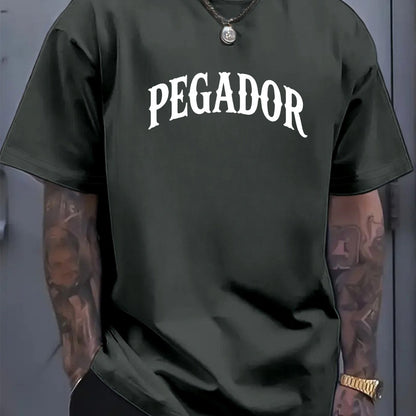 Men's Loose Fit Heavyweight Cotton T-Shirt - Thick Streetwear Tee for Everyday Casual Wear, All-Season Comfort Fit, Machine Washable Crewneck Shirt - Available in Dark Green & More Colors, Summer Wardrobe Essential, Urban Fas