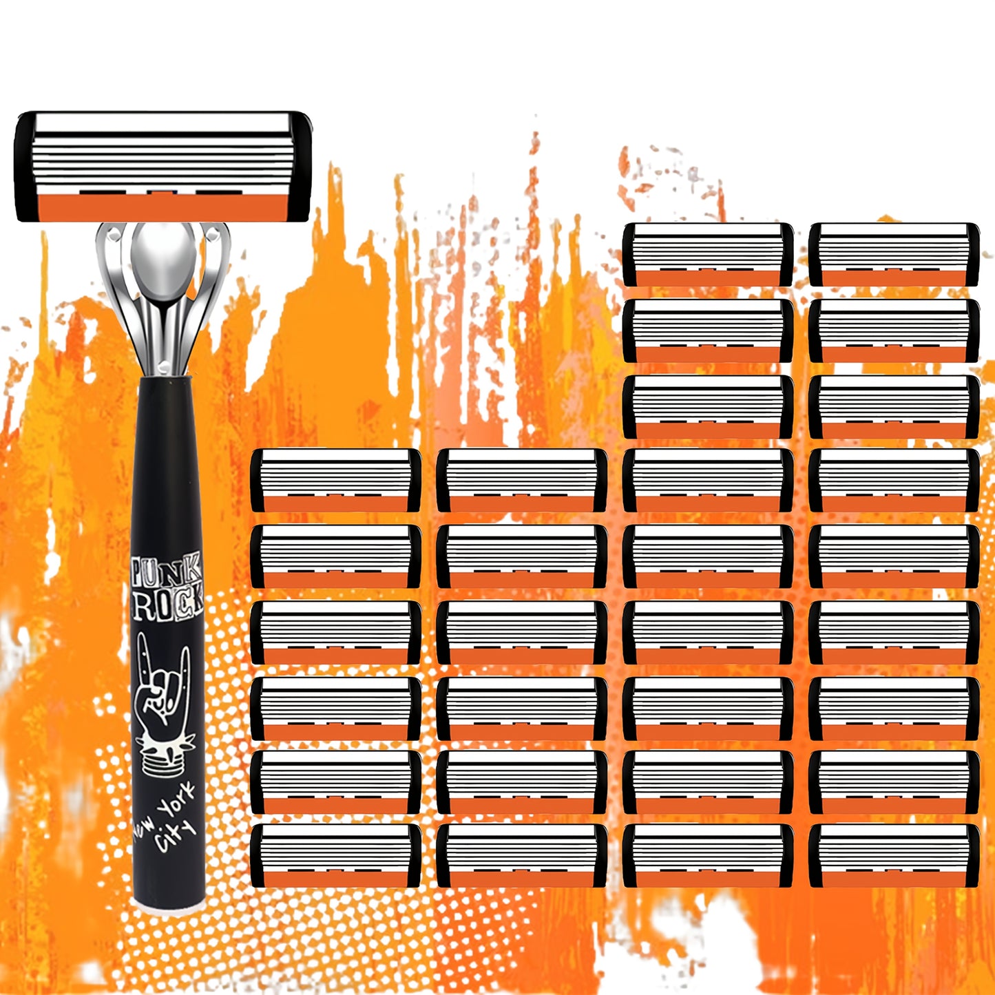 Premium Retro Manual Razor Set - Ultra-Sharp 6-Layer Blades