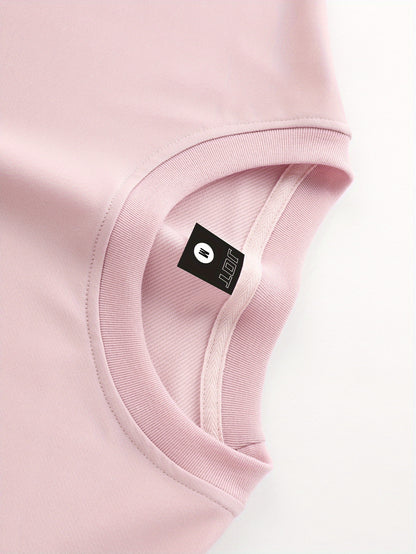 New Loose Fit Breathable Men's Crew Neck Short Sleeve T-Shirt and Workwear Style Multi-Pocket Shorts Set, Summer Casual Sportswear Two-Piece Outfit, Stylish Versatile Top and Pants for Both Men and Women