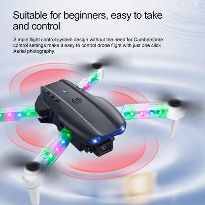Lightweight and portable, enjoy flying anytime, anywhere - E99 optical flow version drone, dual cameras, rechargeable battery, folding design, one click takeoff, beginner drone, best choice for family entertainment, travel, h
