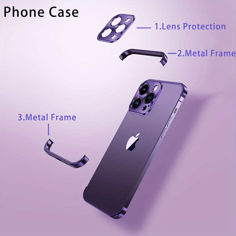 Compatible with for iphone 17 Pro / Pro Max/Air, This Uniquely Shaped Metal Corner Pad Offers Lens Protection And Is Made of Aluminum Alloy. It Provides a Bare Device Feel, Efficient Heat Dissipation, And Is Lightweight. It I
