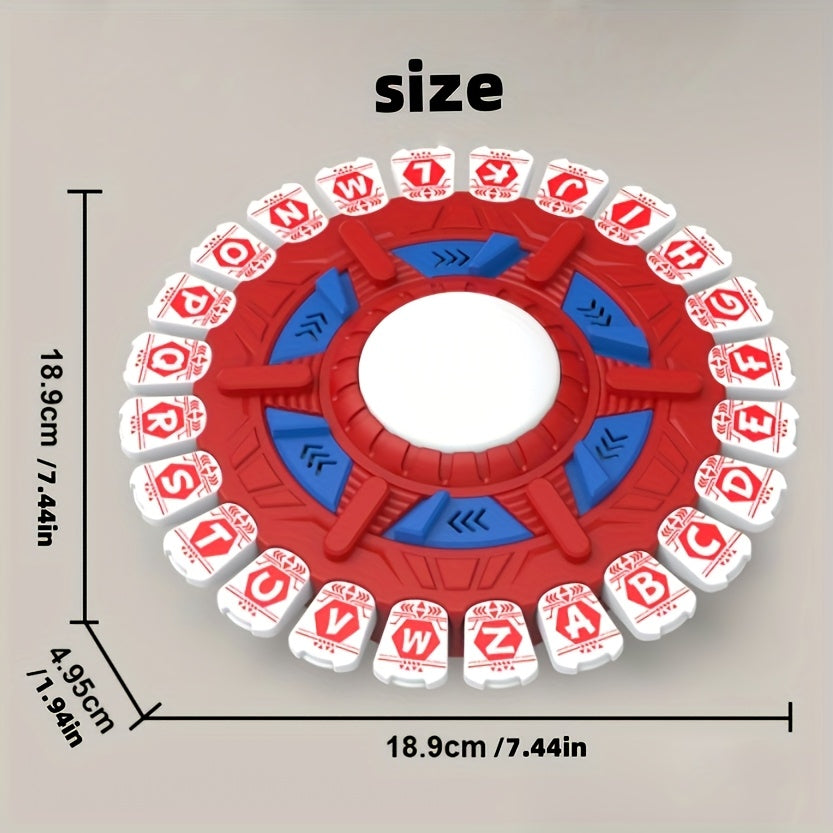 German Alphabet Spinner Game Toy - Educational Learning Board Game with Spinner Wheel for & Kids, Interactive Letters A-Z, Parent-Child Teaching Tool, Birthday/Christmas/Halloween Gift for Early Language Development