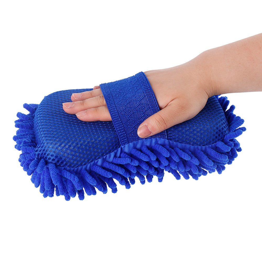 Microfiber Car Wash Sponge - Handheld Cleaning Brush for Auto, Motorcycle, and Home Use - Soft, Durable, and Easy to Use Grooming Tool, Vehicle Washing | Soft Cleaning Sponge | Durable Wash Mitt, Car Wash Sponges, Without Bat