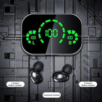 ANKRIYUL Wireless Earbuds Stereo Headset Sport Headphones in Ear Earphones with Charging Case