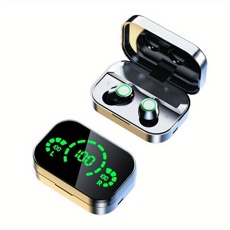 ANKRIYUL Wireless Earbuds Stereo Headset Sport Headphones in Ear Earphones with Charging Case
