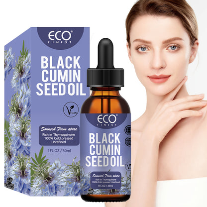 Eco Finist Black Cumin Seed Oil 1fl oz - Cold Pressed, Vitamin E Enriched