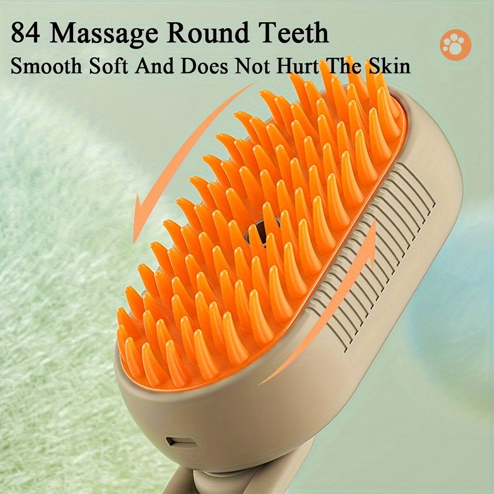 Steamy Cat Brush, 3 In 1 Cat Steamy Brush