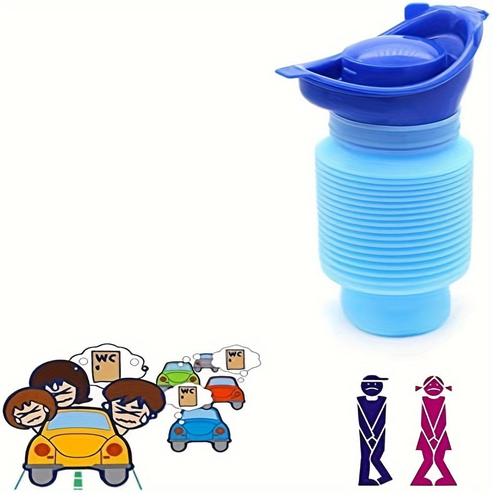 Portable Folding Urinal for Men, Women, and Children - Leakproof, Easy to Carry, Ideal for Camping, Long Drives, Outdoor Events - Durable ABS Material, Compact Storage Bag Design