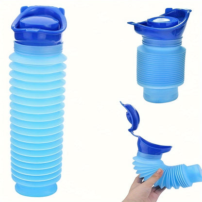 Portable Folding Urinal for Men, Women, and Children - Leakproof, Easy to Carry, Ideal for Camping, Long Drives, Outdoor Events - Durable ABS Material, Compact Storage Bag Design