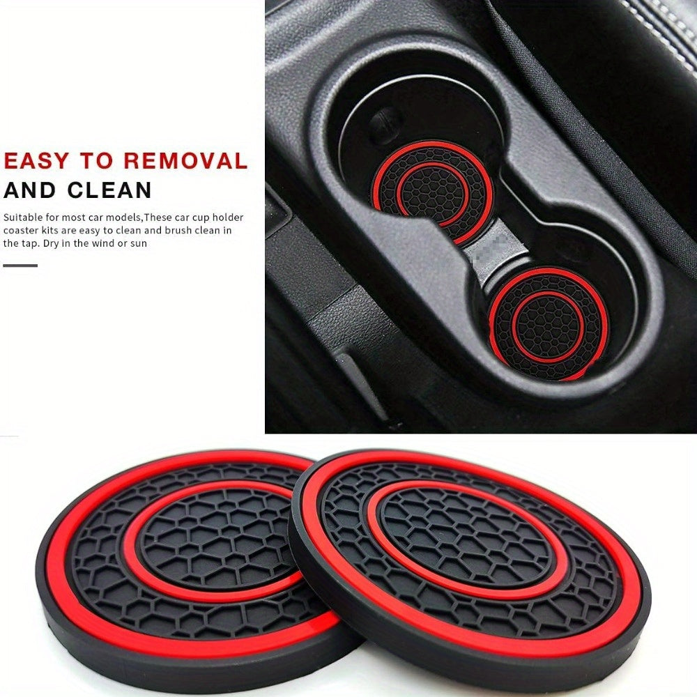 83.82 cm 1pc premium silicone central control pad - anti slip, dustproof, high-quality rubber, red and black matching design - perfect for protecting your car interior