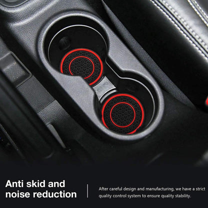 83.82 cm 1pc premium silicone central control pad - anti slip, dustproof, high-quality rubber, red and black matching design - perfect for protecting your car interior