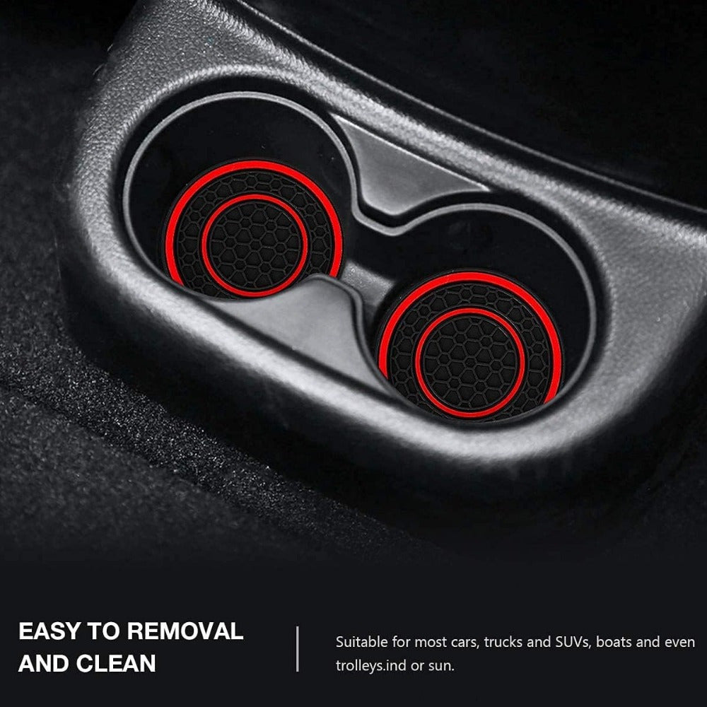 83.82 cm 1pc premium silicone central control pad - anti slip, dustproof, high-quality rubber, red and black matching design - perfect for protecting your car interior