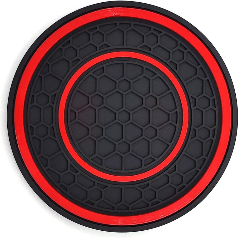 83.82 cm 1pc premium silicone central control pad - anti slip, dustproof, high-quality rubber, red and black matching design - perfect for protecting your car interior