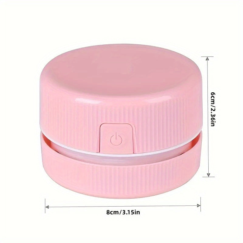1pc Desk Vacuum, Mini Cute Desktop Vacuum Cleaner, Desk Vacuum Cleaner Mini, Desktop Vacuum Cleaner, Mini Table Dust Sweeper Energy Saving, Design For Keyboard/Home/School/Office