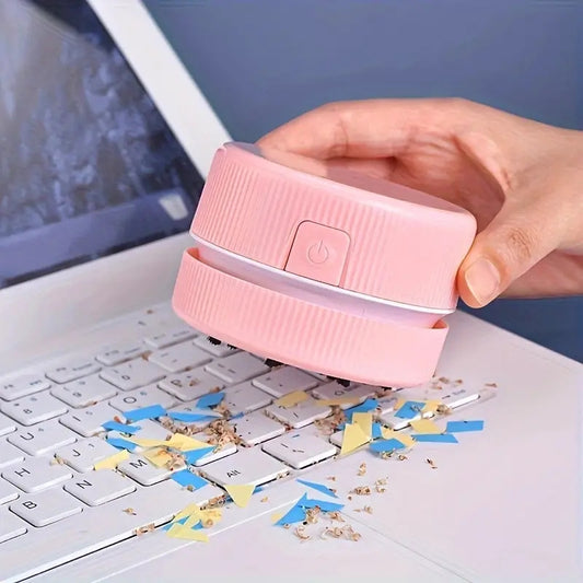 1pc Desk Vacuum, Mini Cute Desktop Vacuum Cleaner, Desk Vacuum Cleaner Mini, Desktop Vacuum Cleaner, Mini Table Dust Sweeper Energy Saving, Design For Keyboard/Home/School/Office
