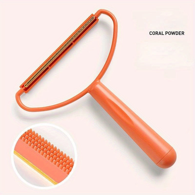 Dual-Purpose Hair Scraper And Lint Remover, Pet Hair Cleaning Brush for Interior Decoration, Double-Sided Fabric Shaver with Ergonomic Handle RV Cleaners, RV Cleaning Tool