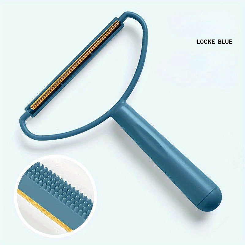 Dual-Purpose Hair Scraper And Lint Remover, Pet Hair Cleaning Brush for Interior Decoration, Double-Sided Fabric Shaver with Ergonomic Handle RV Cleaners, RV Cleaning Tool