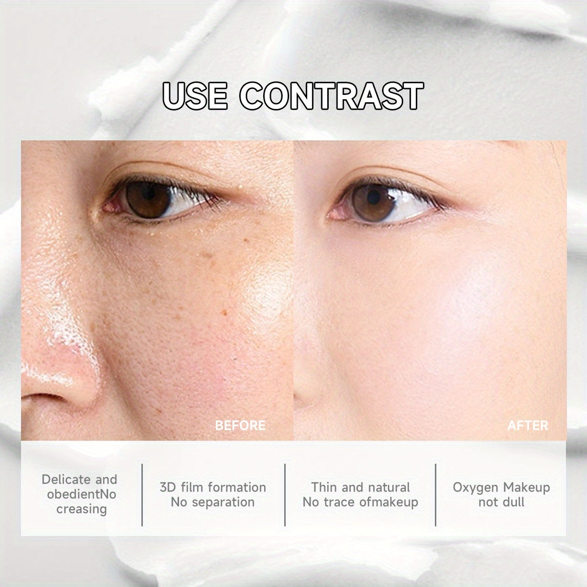 Invisible Pore Primer Cream - Matte, Waterproof & Sweatproof Foundation Stick for Long-Lasting Makeup Application, Fair Skin Tone, Makeup Primer|Matte Finish|Waterproof Foundation