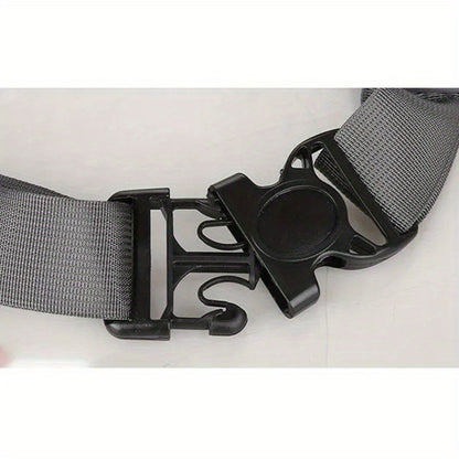 1pc Ultra-Thin Nylon Sports Waist Bag - Unisex Adjustable Shoulder Straps, Zipper Closure, Lightweight for Hiking, Travel, Camping & Running - 76.2-106.68cm, Mixed Colors, Non-High Quality, Hiking Gear, Sleek Design, Durable