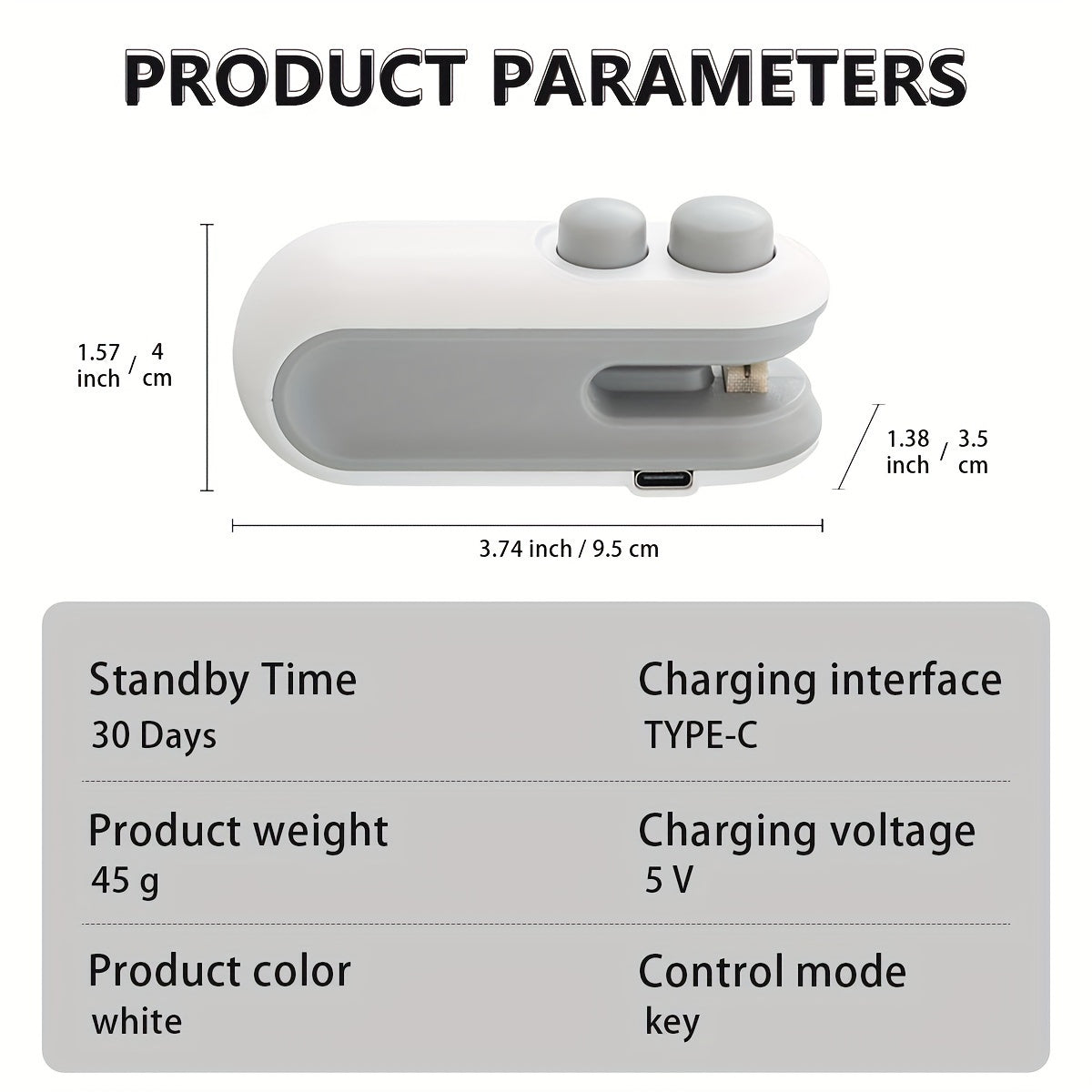 USB Rechargeable 2-in-1 Mini Heat Sealer & Snack Bag Machine