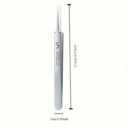 1pc Extra Fine No. 5 Cellular Blackhead Tweezers
