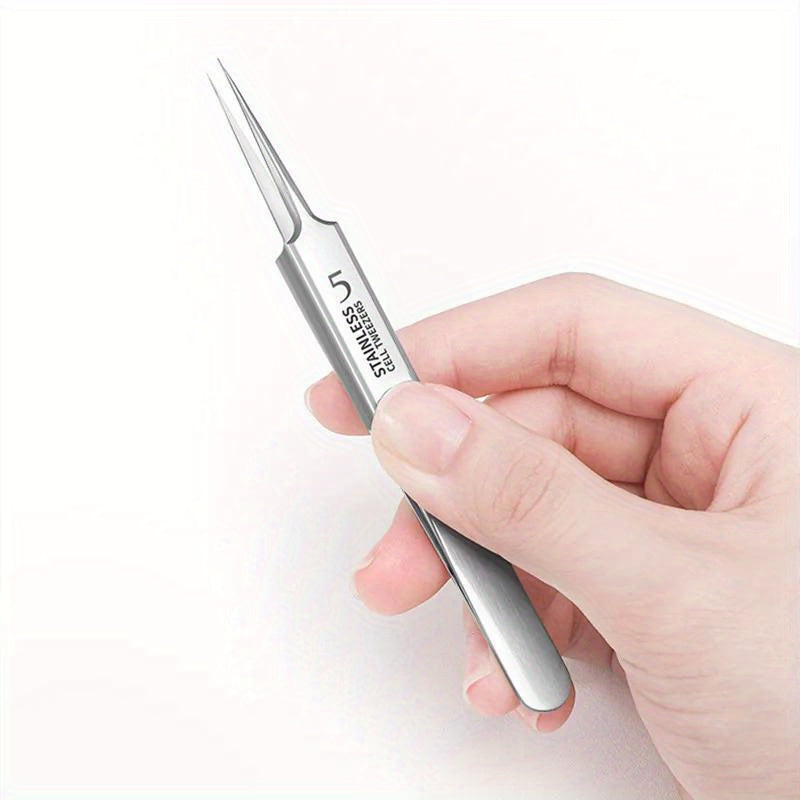 1pc Extra Fine No. 5 Cellular Blackhead Tweezers