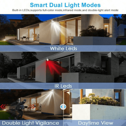 A 1440P Wi-Fi Smart Home Security Camera - 355° Pan-Tilt-Zoom, Color Night Vision, Two-Way Audio, Pet Motion Tracking, Indoor/Outdoor, Wireless, Motion Detection, Real-Time App Viewing, Two-Way Communication - Easy to Instal