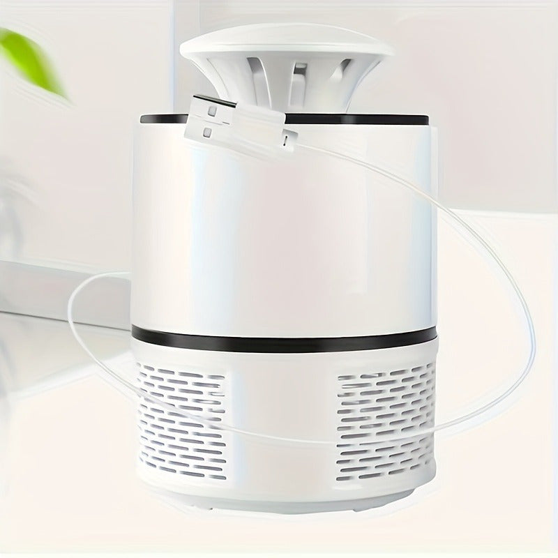 1pc USB-Powered Silent Mosquito Repellent Lamp – Automatic Indoor/Outdoor Insect Zapper with Blue Flame Effect, Ideal for Bedrooms, Living Rooms & Gardens, Essential Summer Home Appliance, Mosquito Zapper, Sleek Device Desi