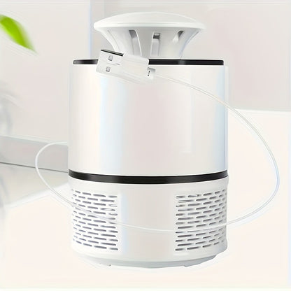 1pc USB-Powered Silent Mosquito Repellent Lamp – Automatic Indoor/Outdoor Insect Zapper with Blue Flame Effect, Ideal for Bedrooms, Living Rooms & Gardens, Essential Summer Home Appliance, Mosquito Zapper, Sleek Device Desi