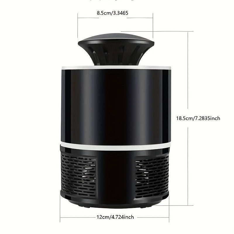 1pc USB-Powered Silent Mosquito Repellent Lamp – Automatic Indoor/Outdoor Insect Zapper with Blue Flame Effect, Ideal for Bedrooms, Living Rooms & Gardens, Essential Summer Home Appliance, Mosquito Zapper, Sleek Device Desi
