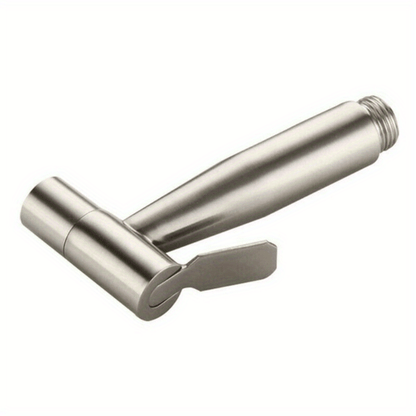 1pc High-Pressure Stainless Steel Handheld Shower Head, Wall-Mounted, Brushed Finish, Adjustable Spray Nozzle for Bathroom & Toilet Upgrade, Durable & Sleek Design