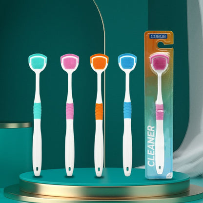 1Pc Tongue Cleaner Scraper - Unscented Oral Hygiene Tool for Fresh Breath and Improved Taste
