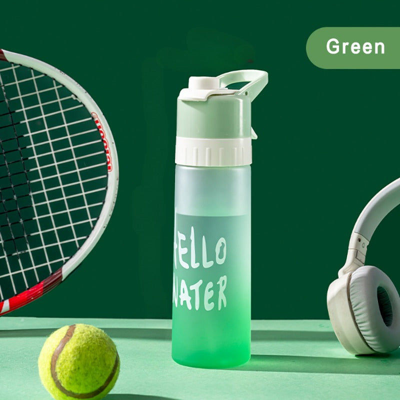 Large Capacity Spray Fog Water Bottle for Male and Female Sports, Food Grade, Students' Cooling Portable Canteen Spray Cup