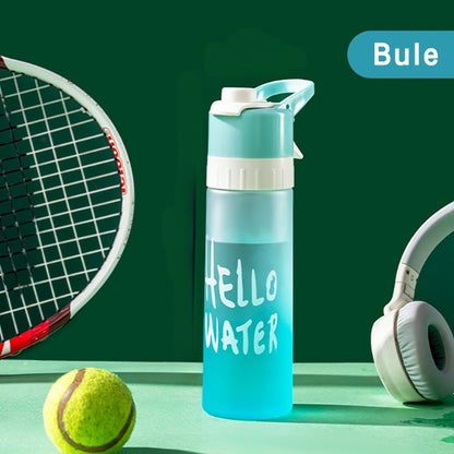 Large Capacity Spray Fog Water Bottle for Male and Female Sports, Food Grade, Students' Cooling Portable Canteen Spray Cup