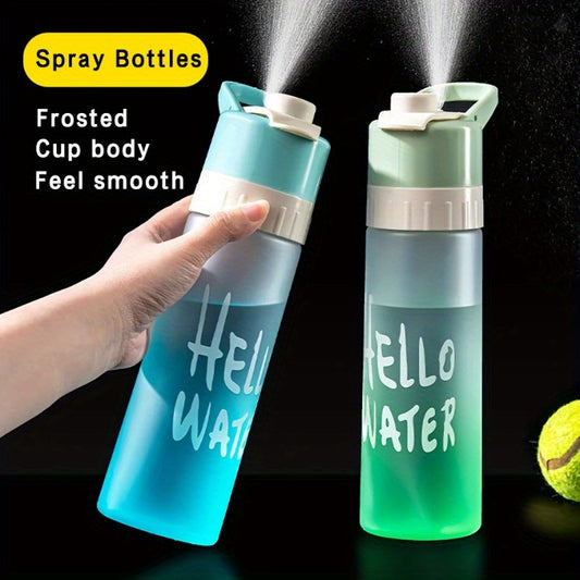 Large Capacity Spray Fog Water Bottle for Male and Female Sports, Food Grade, Students' Cooling Portable Canteen Spray Cup