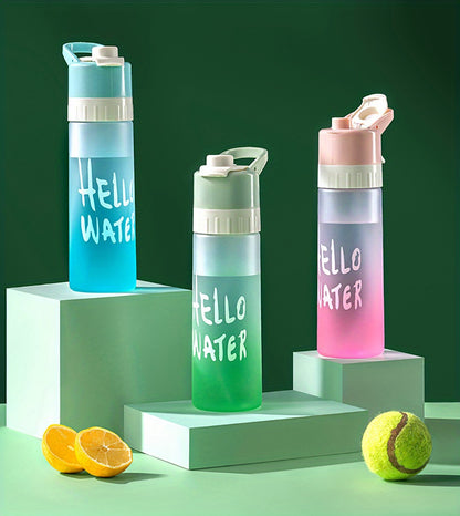 Large Capacity Spray Fog Water Bottle for Male and Female Sports, Food Grade, Students' Cooling Portable Canteen Spray Cup