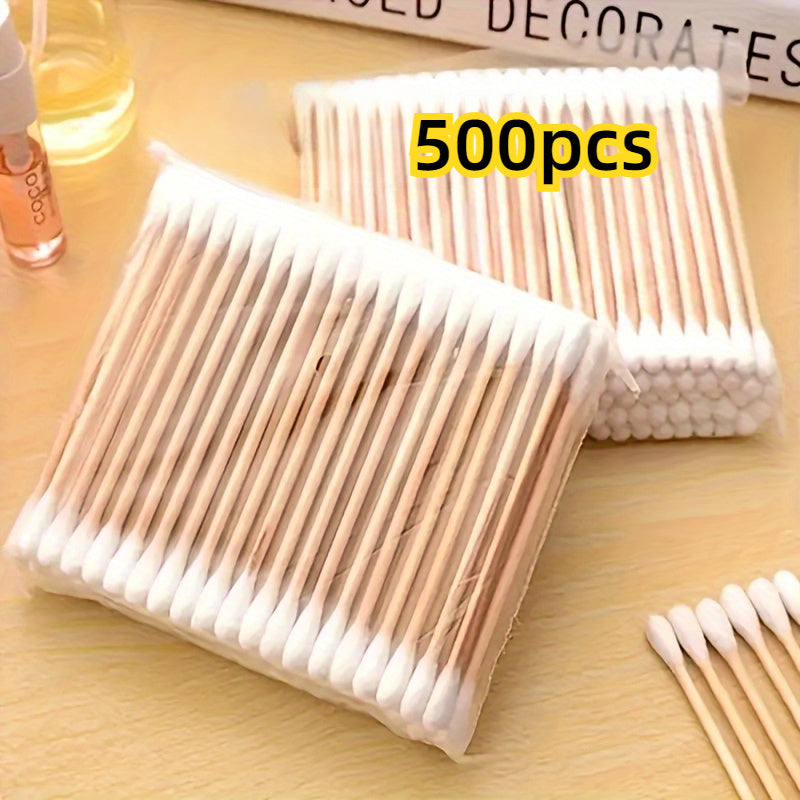 1000/500/100pcs Double-Ended Cotton Swabs