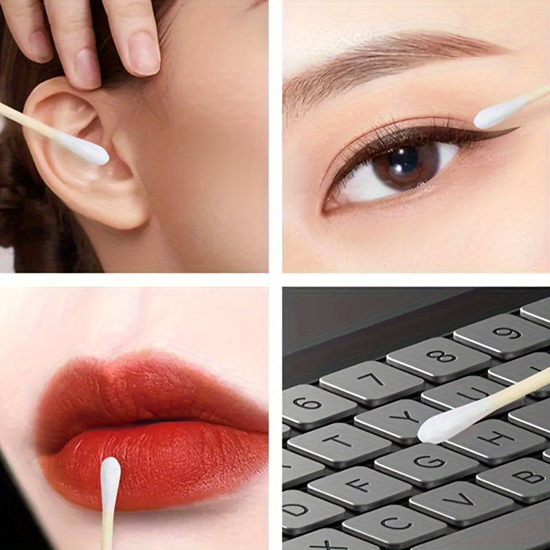 1000/500/100pcs Double-Ended Cotton Swabs