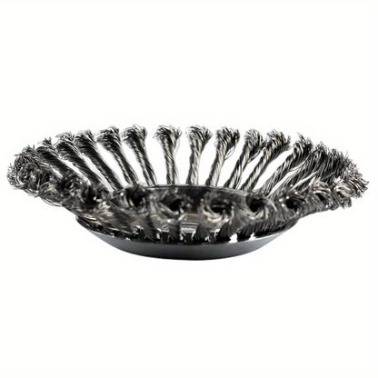 Upgrade 6/8 Inch Metal Weed Brush Cutter Head Lawn Mower Universal Grass Trimmer Head Steel Wire Wheel Brush Garden Trimmer Head