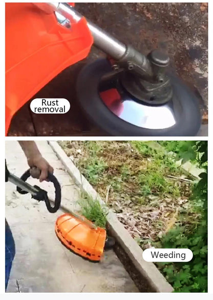 Upgrade 6/8 Inch Metal Weed Brush Cutter Head Lawn Mower Universal Grass Trimmer Head Steel Wire Wheel Brush Garden Trimmer Head