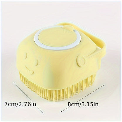 Silicone Pet Grooming Brush with Massage Balls