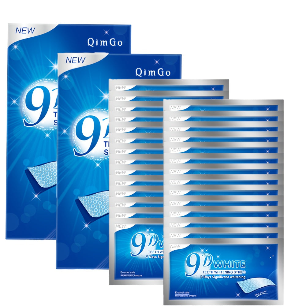 56pcs/28pairs 9D Teeth Strips Set, Safe and, Removes Dirt, Brightens Teeth