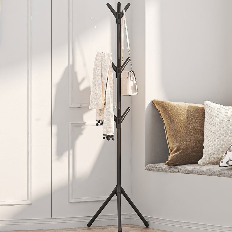 1pc Minimalist 9-Branch Coat Rack – Perfect for Hanging Clothes, Jackets, Trench Coats, Caps, Bags & Accessories with Ease. Black and White Design Complements Any Decor Style to Keep Your Space Neatly Organized